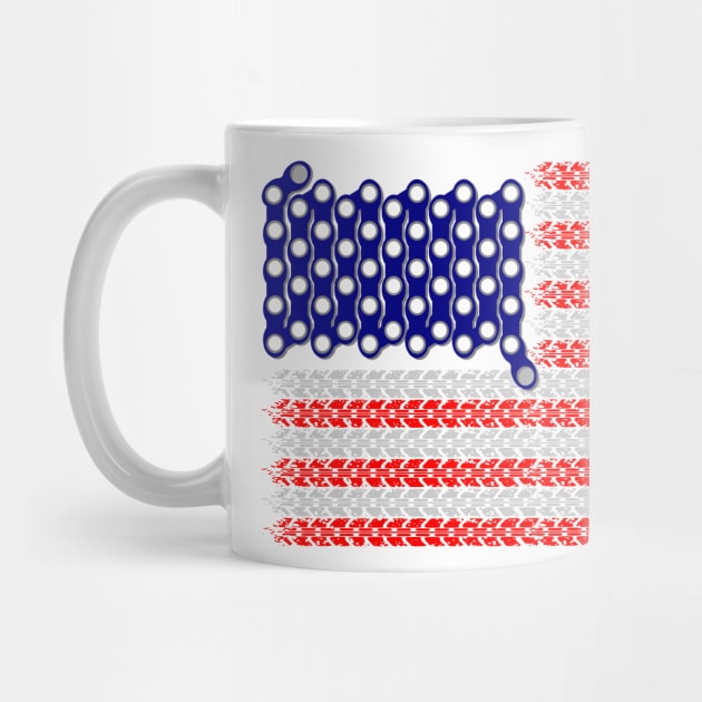 Bike USA Flag by mailboxdisco